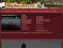 Tablet Screenshot of oysterbayouhuntingclub.org